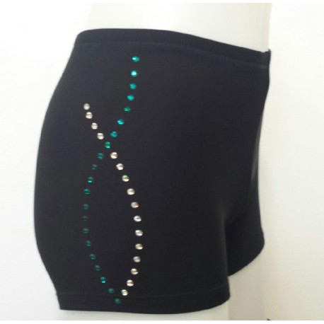 Short à strass - Crystal et Turquoise